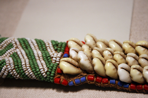 A Royal African belt decorated with cowrie shells. Quinn Dombrowski/ Flickr